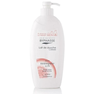 козметика,за,овлажняване,byphasse,caresse,rosehip,shower,1l,moisturizer,clear