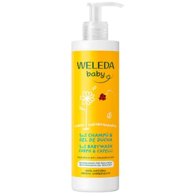 хигиена,тяло,weleda,baby,calendula,400ml,shower,gel,clear
