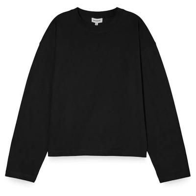 тениска,мъжки,тениски,дамски,тениски,balmohk,30000110,boxy,fit,long,sleeve,t,shirt,black,(black)