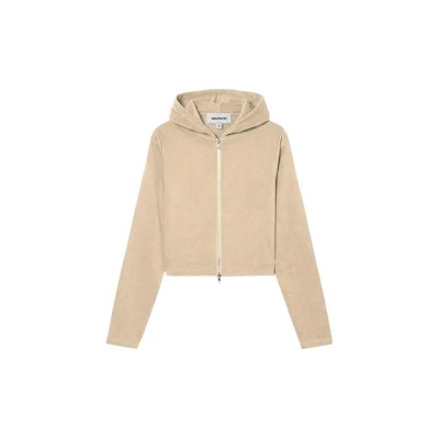 блуза,дамски,блузи,balmohk,30001066,full,zip,sweatshirt,beige,(ecru)