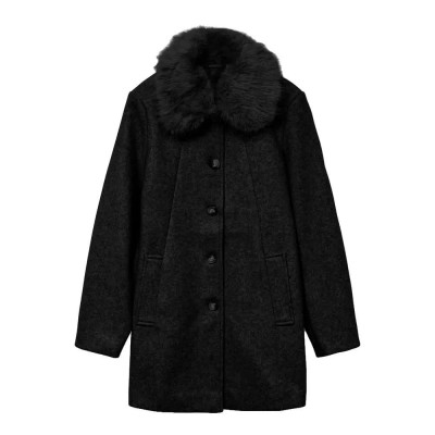 яке,мъжки,якета,дамски,якета,и,палта,vero,moda,autumn,cozy,jacket,black,(black,detail,black,collar)