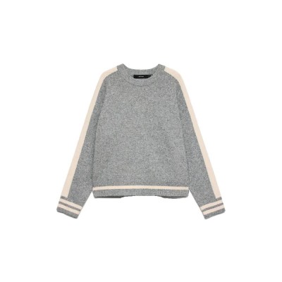 блуза,мъжки,пуловери,дамски,пуловери,vero,moda,bang,contrast,sweater,grey,(medium,grey,melange,detail,birch,contrast)