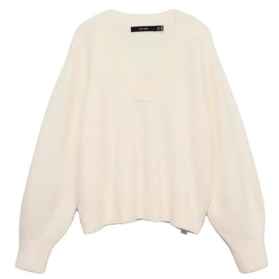 блуза,мъжки,пуловери,дамски,пуловери,vero,moda,boom,v,neck,sweater,beige,(birch,detail,melange)