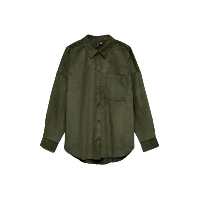 риза,с,дълъг,ръкав,дамски,ризи,мъжки,ризи,vero,moda,sanne,courderoy,long,sleeve,shirt,green,(forest,night)