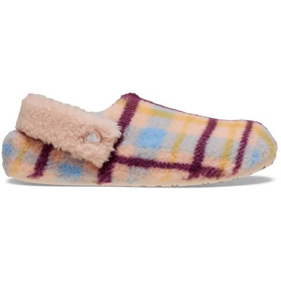 пантофи,мъжки,пантофи,дамски,пантофи,crocs,classic,cozzzy,plaid,slippers,multicolor,(pink,caramel)