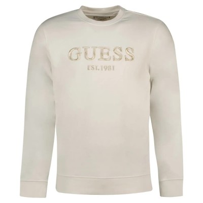 блуза,мъжки,пуловери,guess,beau,cn,sweatshirt,refurbished,beige,(pure,white)