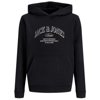 суичър,детски,блузи,jack,&,jones,denver,logo,hoodie,black,(black)