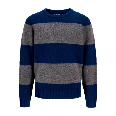 сако,мъжки,пуловери,дамски,пуловери,jack,&,jones,esoho,ollie,sweater,blue,(navy,blazer,detail,lgm)