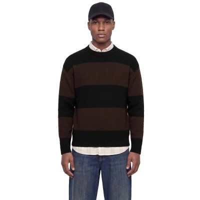 блуза,мъжки,пуловери,дамски,пуловери,jack,&,jones,soho,ollie,sweater,brown,black,(black,detail,delicioso)