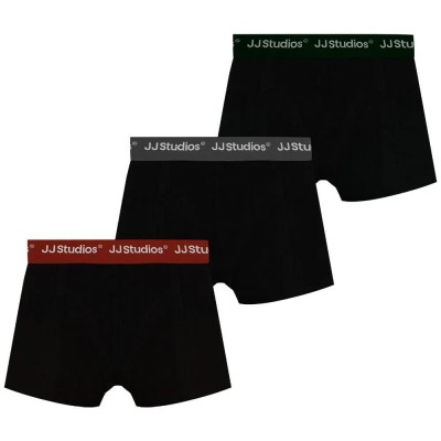 боксерки,детско,бельо,jack,&,jones,soho,solid,sn,boxers,3,units,black,(black,black,black)