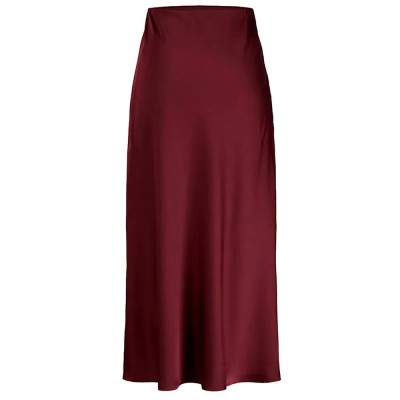 пола,дамски,поли,и,рокли,jack,&,jones,tine,satin,jjxx,long,skirt,red,(winetasting)