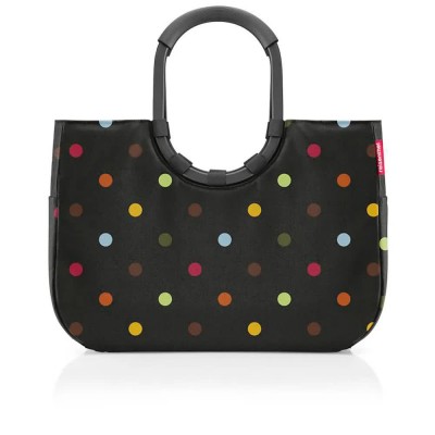 пазарска,чанта,всички,чанти,reisenthel,loop,l,shopper,bag,black,(dots)