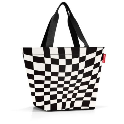 пазарска,чанта,всички,чанти,reisenthel,m,shopper,bag,white,black,(op,art)