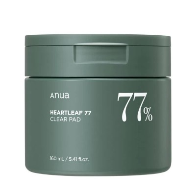 ексфолианти,anua,heartleaf,77,clear,pad,70,pcs,face,pads,clear,(white,red)
