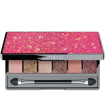 очна,линия,artdeco,glittery,02,pink,eyeshadow,palette,pink