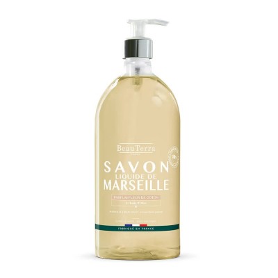 хигиена,тяло,beauterra,marseille,cotton,flower,1l,soap,clear,(white)