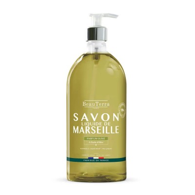 хигиена,тяло,beauterra,marseille,olive,1l,soap,clear,(green)