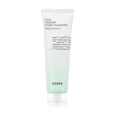 ексфолианти,cosrx,cica,creamy,foam,cleanser,clear,(transparent,white)