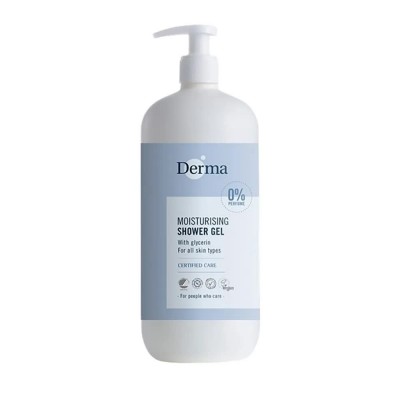 хигиена,тяло,derma,family,moisturising,1000,ml,shower,gel,clear,(white,blue)