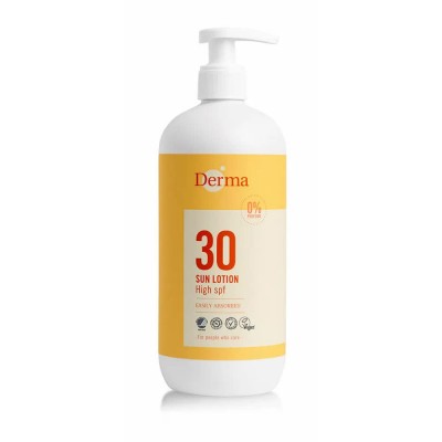 хигиена,тяло,derma,spf,30,500,ml,sun,cream,yellow,(white,blue)