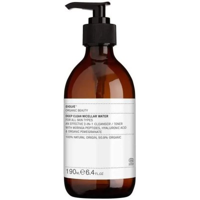 ексфолианти,evolve,beauty,deep,clean,190,ml,micellar,water,clear,(transparent,blue)