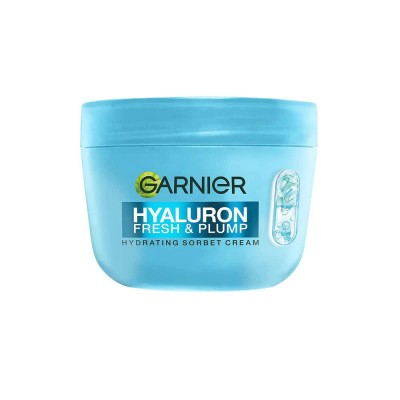 ексфолианти,garnier,hyaluron,fresh,&,plump,hydrating,sorbet,85,ml,face,cream,blue,(white,blue)