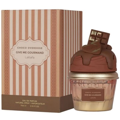дамски,парфюми,lattafa,give,me,gourmand,choco,overdose,75,ml,eau,de,parfum,brown,(brown,white)