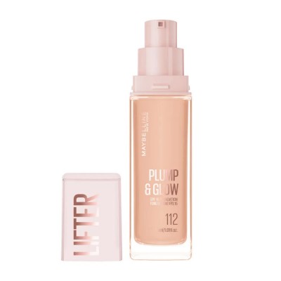 ексфолианти,maybelline,lifter,plump,&,glow,112,foundation,beige,(beige)