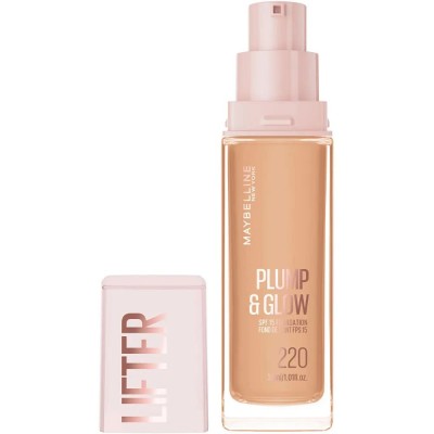 ексфолианти,maybelline,lifter,plump,&,glow,220,foundation,beige,(beige)