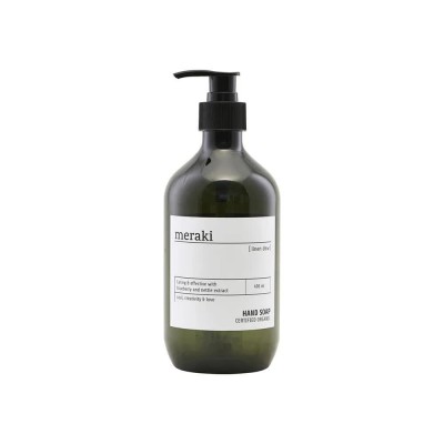 хигиена,тяло,meraki,linen,dew,490,ml,hand,soap,clear,(brown,white)