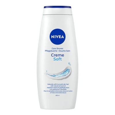 хигиена,тяло,nivea,creme,soft,650,ml,shower,gel,clear,(blue,white)