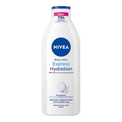 хигиена,тяло,nivea,express,hydration,400,ml,body,lotion,clear,(blue,white)
