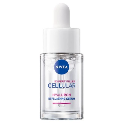 очна,линия,nivea,hyaluronic,replumping,15,ml,serum,clear,(white,blue)