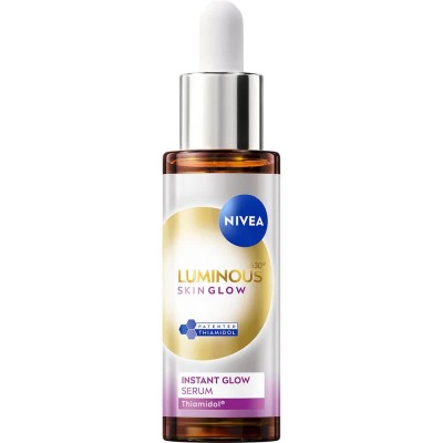 ексфолианти,nivea,luminous630,skin,glow,30,ml,serum,clear,(white,gold)