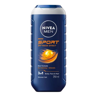 хигиена,тяло,nivea,men,sport,250,ml,shower,gel,clear,(blue,white)