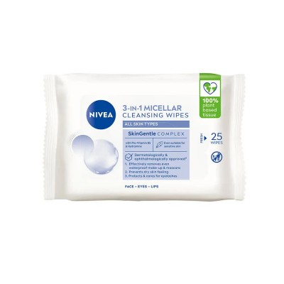 ексфолианти,nivea,micellar,25,stk,cleansing,wipes,white,purple