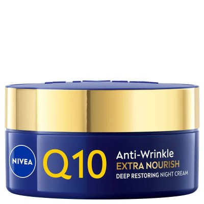 ексфолианти,nivea,q10,extra,nourish,50,ml,face,cream,blue,gold