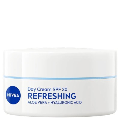 ексфолианти,nivea,refreshing,normal,skin,spf30,50,ml,face,cream,white,(white,blue)
