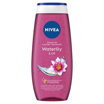 хигиена,тяло,nivea,water,lily,&,oil,250ml,shower,gel,pink,(purple,white)