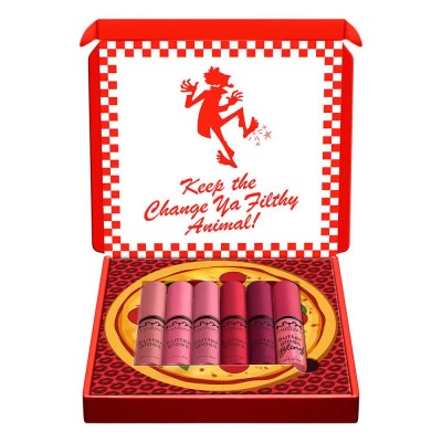 специфични,козметични,продукти,nyx,professional,makeup,butter,gloss,pizza,box,makeup,gift,box,gift,set,multicolor