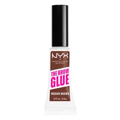 очна,линия,nyx,professional,makeup,the,brow,glue,instant,styler,medium,brown,eyebrow,mascara,medium,brown