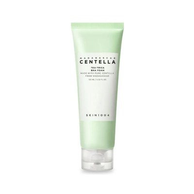 ексфолианти,skin1004,madagascar,centella,tea,trica,bha,foam,125,ml,cleanser,clear,(transparent,blue)