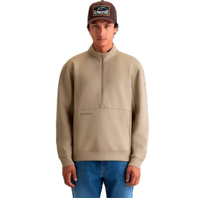 блуза,мъжки,пуловери,alpinestars,apera,half,zip,sweatshirt,beige,(putty)