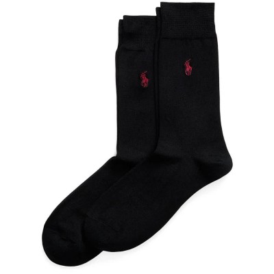 чорапи,мъжки,чорапи,дамски,чорапи,polo,ralph,lauren,449655208,crew,socks,2,pairs,black,(new,black)