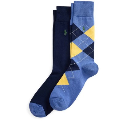 чорапи,мъжки,чорапи,дамски,чорапи,polo,ralph,lauren,449912706,crew,socks,2,pairs,blue,(blue,navy)