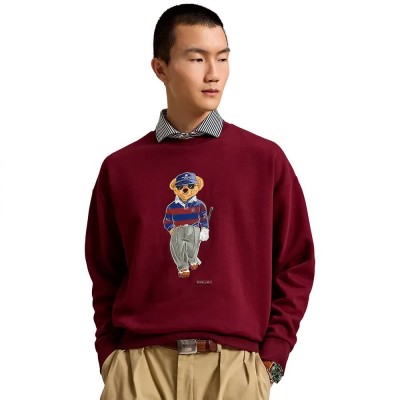 блуза,с,яка,мъжки,пуловери,polo,ralph,lauren,785b19893,sweatshirt,red,(classic,wine)