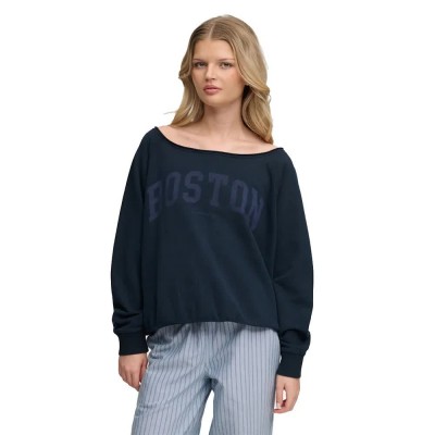 блуза,дамски,блузи,superdry,athletic,essential,bardot,crew,sweatshirt,blue,(eclipse,navy)