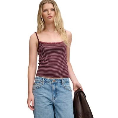 потник,дамски,топове,superdry,athletic,essentials,lace,cami,sleeveless,top,purple,(port,red,stripe)