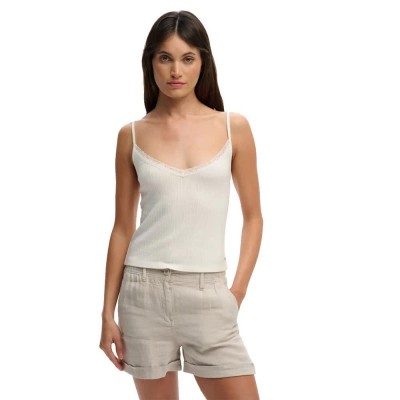 потник,дамски,топове,superdry,athletic,essentials,v,neck,pointelle,cami,sleeveless,top,white,(desert,bone,off,white)