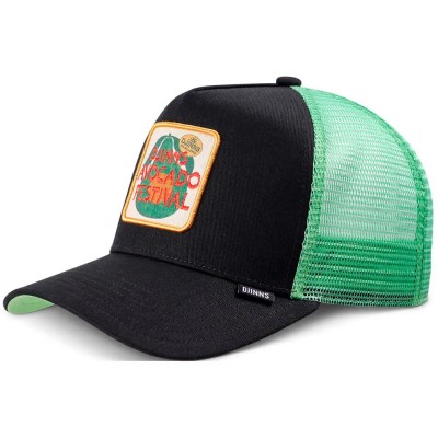 шапка,всички,шапки,djinns,avo,festival,trucker,cap,green,black,(black,green)